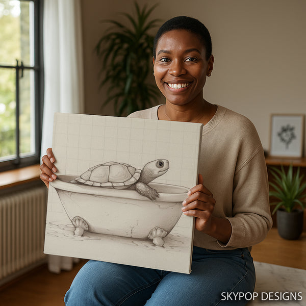 Turtle Bath Art - View 3