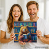 Bear Reading Books Art - View 3