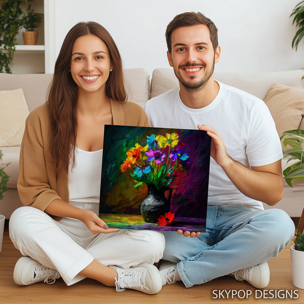 Vibrant Floral Bouquet Art - View 3