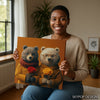 Bear with Roses Art - View 3