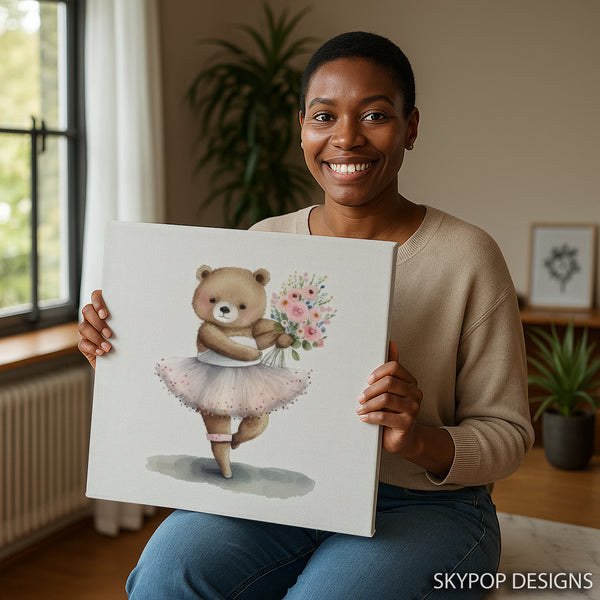 Ballerina Bear Art - View 3