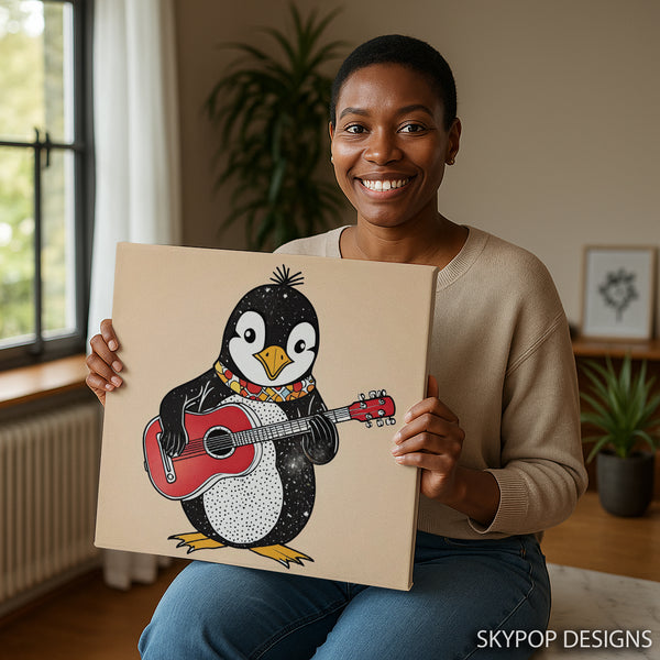 Penguin Rock On Art - View 3