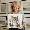 Kitten Dinner Art - View 3