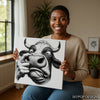 Highland Cow Art - View 3