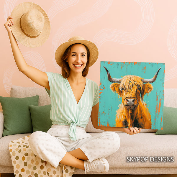 Highland Cow Art - View 3