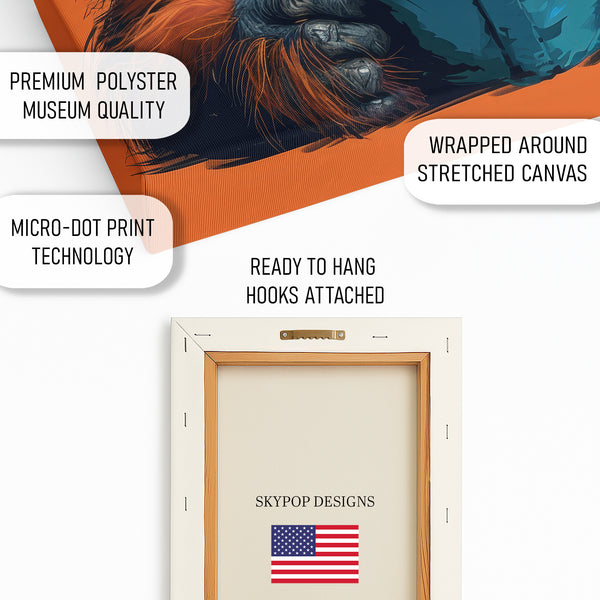 Orangutan Reading Art - View 4