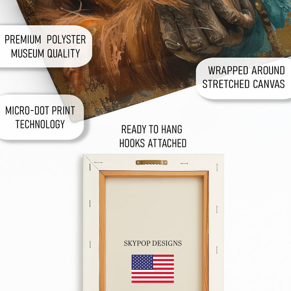 Orangutan Portrait Art - View 4