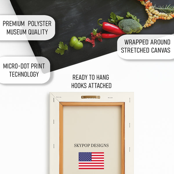 Rooster Vegetable Art - View 4