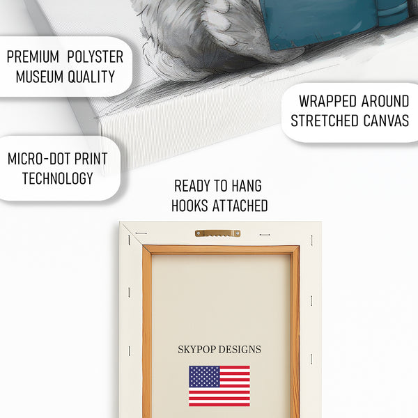 Bunny Reading Art - View 4
