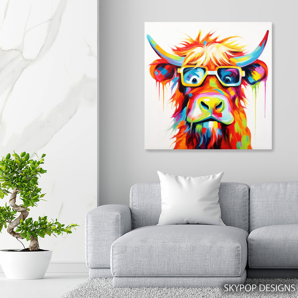 Highland Cow Art - View 5