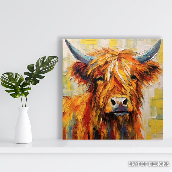 Highland Cow Art - View 5