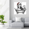 Siberian Husky Bath Art - View 5