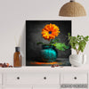 Orange Gerbera Daisy Art - View 5