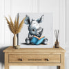 Rhino Reading Art - View 5
