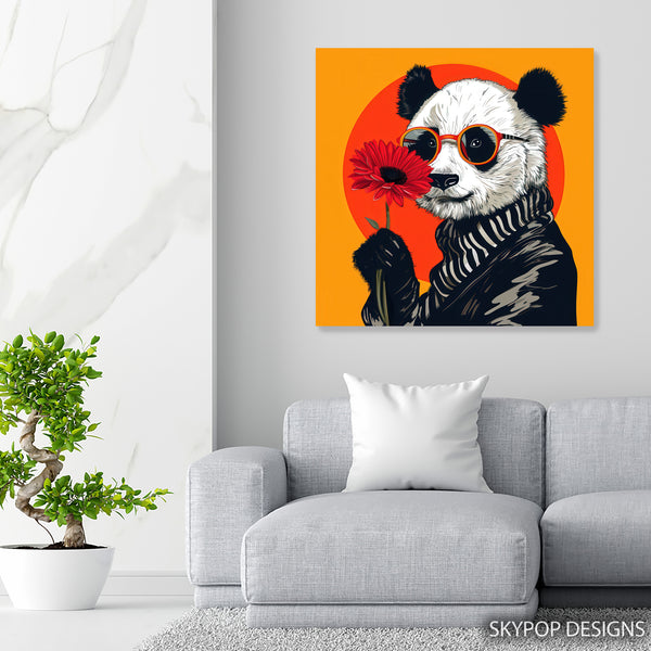 Panda Flower Art - View 5