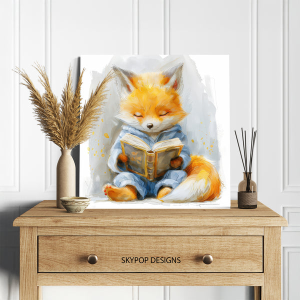 Fox Reading Art - View 5