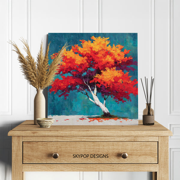 Autumn Blaze Tree Art - View 5