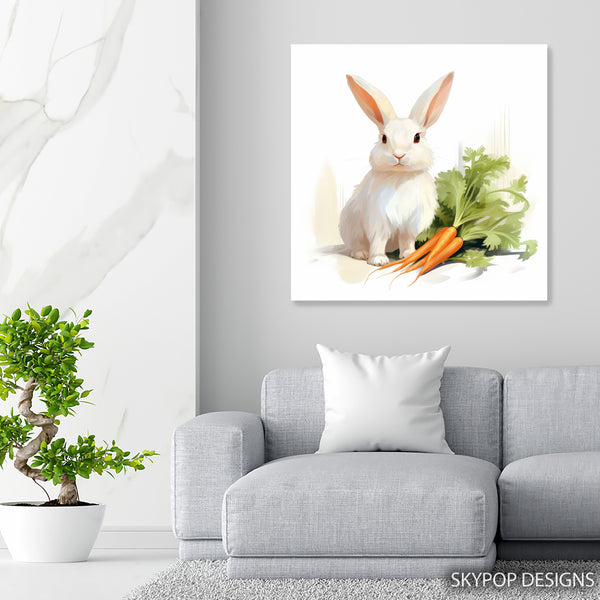 Bunny and Carrots Art - View 5