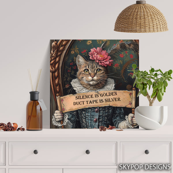 Cat With Funny Saying Art - View 5
