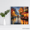 Rainy Paris Cafe Walk Art - View 5