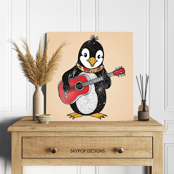 Penguin Rock On Art - View 5