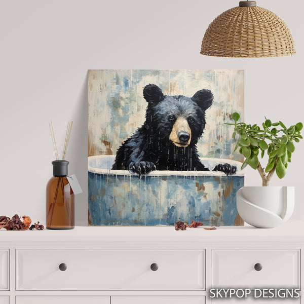 Bear Bathtime Art - View 5