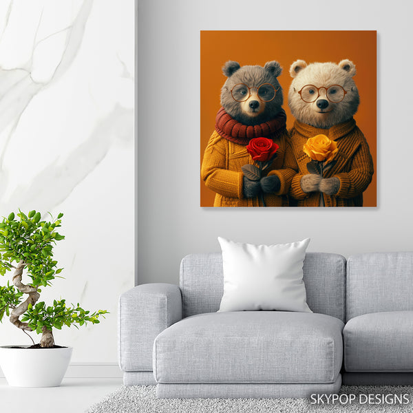 Bear with Roses Art - View 5