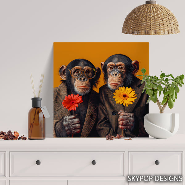 Chimpanzee Duo Art - View 5