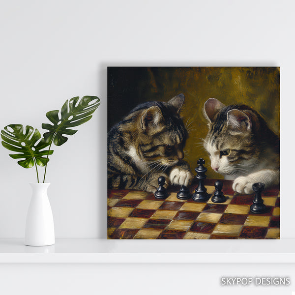 Cat Chess Art - View 5