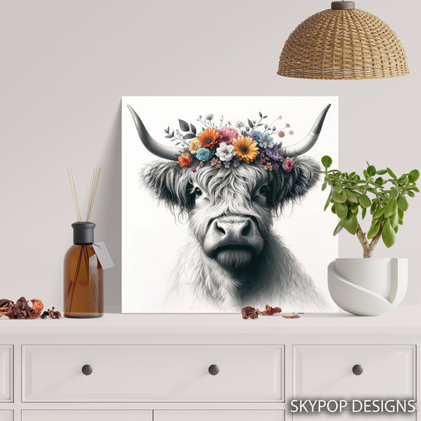 Highland Cow Art - View 5