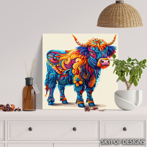 Highland Cow Art - View 5