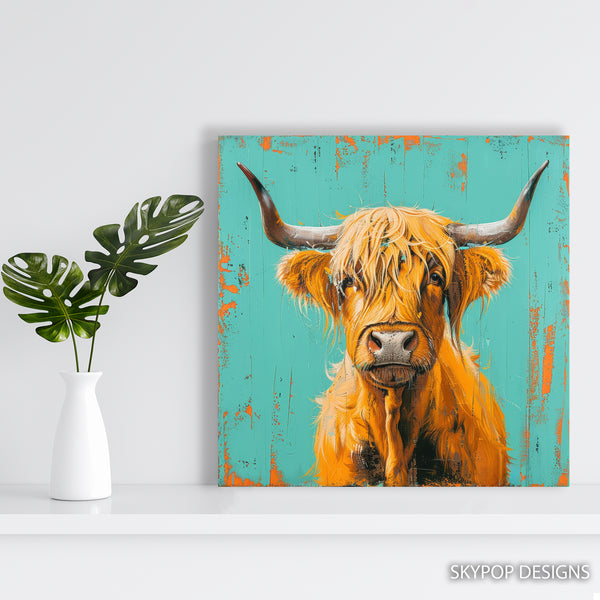 Highland Cow Art - View 5