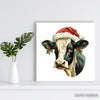 Highland Cow Christmas Art - View 5