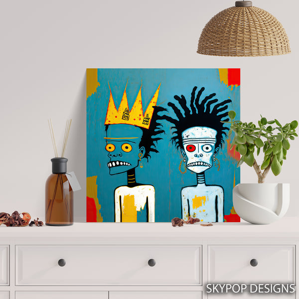 Basquiat Inspired Figures Art - View 5