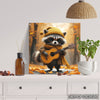 Raccoon Guitar Art - View 5