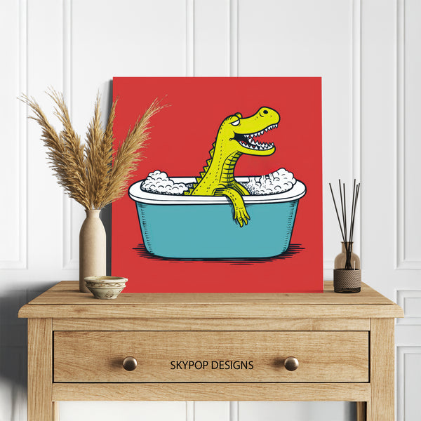 Crocodile Bath Art - View 5