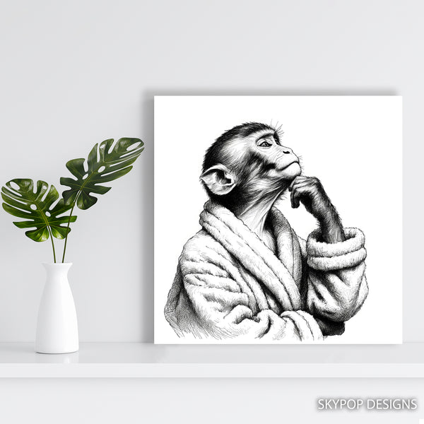 Chimpanzee Robe Art - View 5