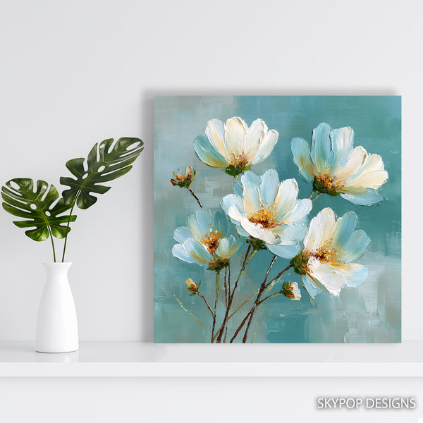 White Flowers Art - View 5