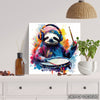 Sloth Drummer Art - View 5