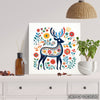 Deer Floral Art - View 5