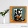 Lemur Reading A Book Art - View 5