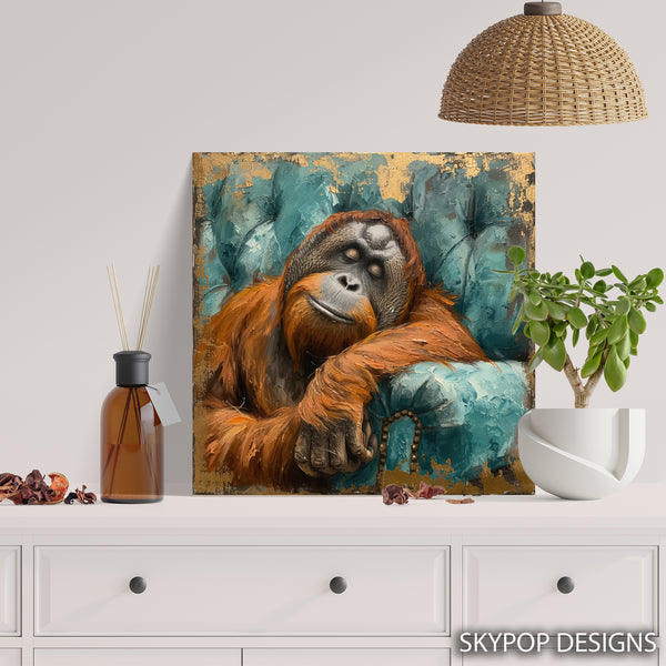 Orangutan Portrait Art - View 5