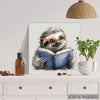 Sloth Bookworm Art - View 5