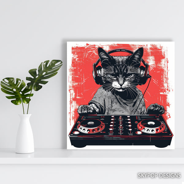 DJ Cat Rockstar Art - View 5