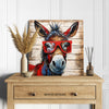 Donkey with Red Glasses Art - View 5