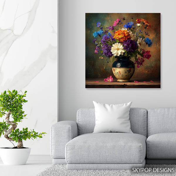 Wildflower Bouquet Art - View 5