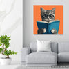 Cat Reading Art - View 5