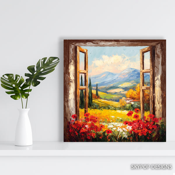 Tuscan Window View Art - View 5