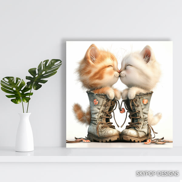 Kitten Love Boots Art - View 5