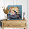 Hummingbird Petal Bath Art - View 5